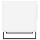 vidaXL 2 db magasfényű fehér szerelt fa dohányzóasztal 50 x 46 x 50 cm