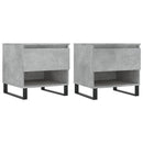 vidaXL 2 db betonszürke szerelt fa dohányzóasztal 50 x 46 x 50 cm
