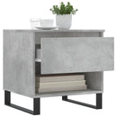 vidaXL 2 db betonszürke szerelt fa dohányzóasztal 50 x 46 x 50 cm