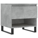 vidaXL 2 db betonszürke szerelt fa dohányzóasztal 50 x 46 x 50 cm