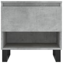 vidaXL 2 db betonszürke szerelt fa dohányzóasztal 50 x 46 x 50 cm