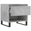 vidaXL 2 db betonszürke szerelt fa dohányzóasztal 50 x 46 x 50 cm
