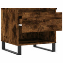 vidaXL 2 db füstös tölgy szerelt fa dohányzóasztal 50 x 46 x 50 cm
