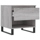 vidaXL 2 db szürke sonoma szerelt fa dohányzóasztal 50 x 46 x 50 cm