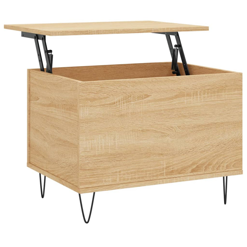 vidaXL sonoma tölgy színű szerelt fa dohányzóasztal 60x44,5x45 cm