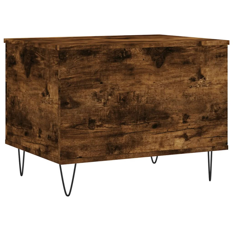 vidaXL füstös tölgy színű szerelt fa dohányzóasztal 60x44,5x45 cm