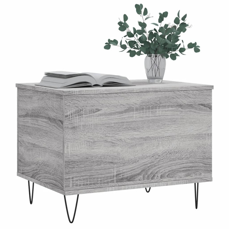 vidaXL szürke sonoma színű szerelt fa dohányzóasztal 60x44,5x45 cm
