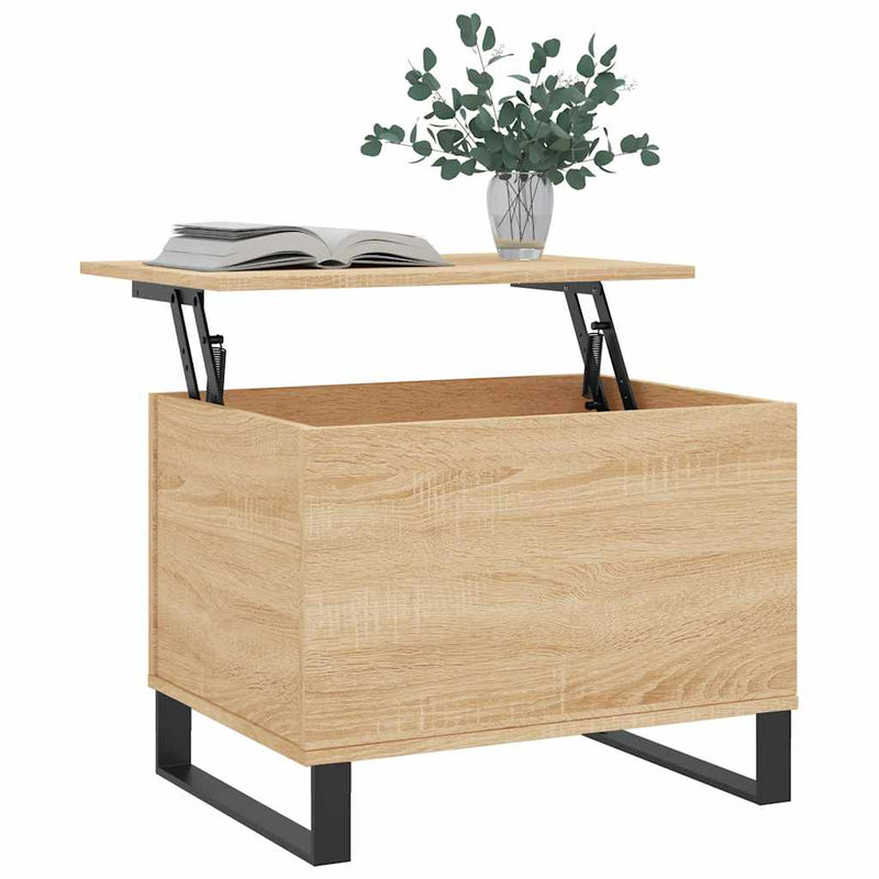 vidaXL sonoma tölgy színű szerelt fa dohányzóasztal 60x44,5x45 cm