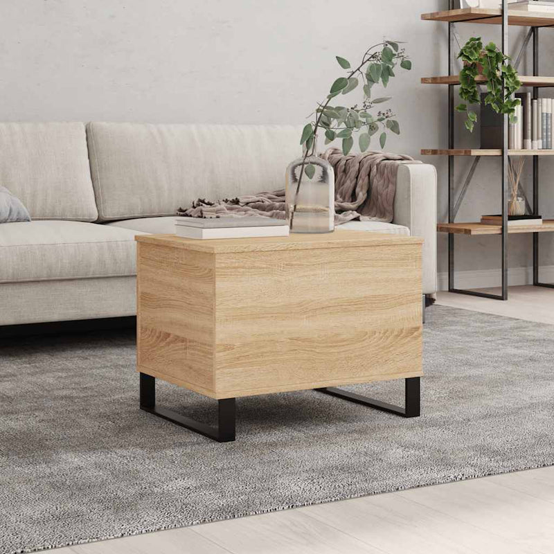 vidaXL sonoma tölgy színű szerelt fa dohányzóasztal 60x44,5x45 cm