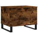 vidaXL füstös tölgy színű szerelt fa dohányzóasztal 60x44,5x45 cm