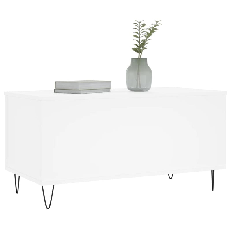 vidaXL fehér szerelt fa dohányzóasztal 90x44,5x45 cm