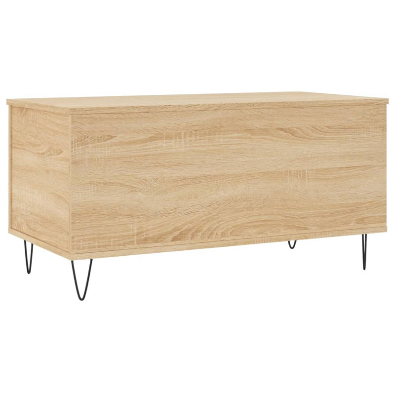 vidaXL sonoma tölgy színű szerelt fa dohányzóasztal 90x44,5x45 cm