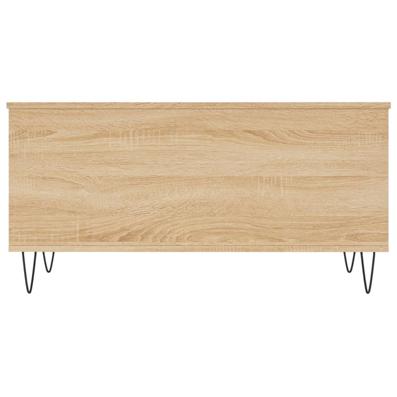 vidaXL sonoma tölgy színű szerelt fa dohányzóasztal 90x44,5x45 cm