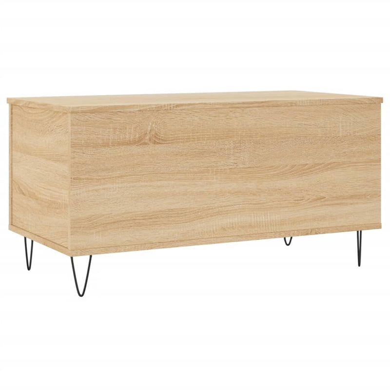 vidaXL sonoma tölgy színű szerelt fa dohányzóasztal 90x44,5x45 cm