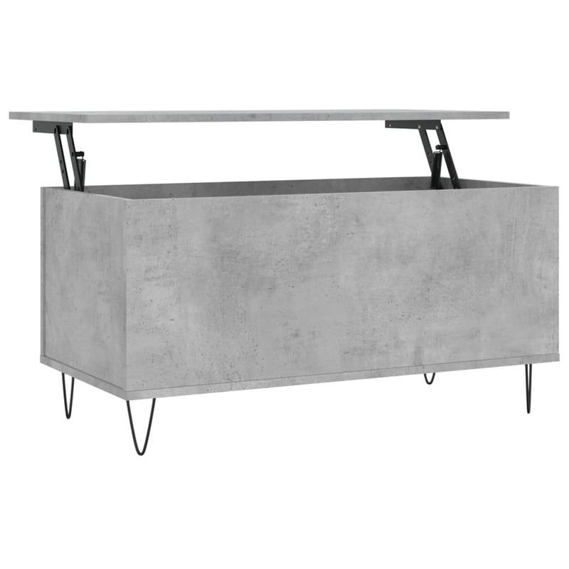 vidaXL betonszürke szerelt fa dohányzóasztal 90x44,5x45 cm