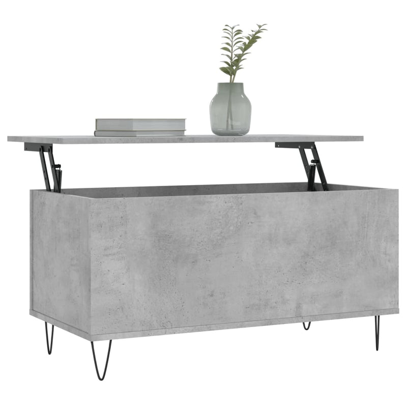 vidaXL betonszürke szerelt fa dohányzóasztal 90x44,5x45 cm
