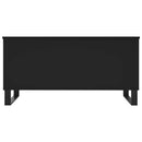 vidaXL fekete szerelt fa dohányzóasztal 90x44,5x45 cm