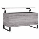 vidaXL szürke sonoma színű szerelt fa dohányzóasztal 90x44,5x45 cm