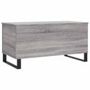 vidaXL szürke sonoma színű szerelt fa dohányzóasztal 90x44,5x45 cm