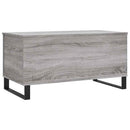 vidaXL szürke sonoma színű szerelt fa dohányzóasztal 90x44,5x45 cm