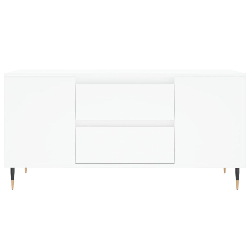 vidaXL fehér szerelt fa dohányzóasztal 102x44,5x50 cm