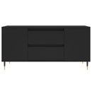 vidaXL fekete szerelt fa dohányzóasztal 102x44,5x50 cm