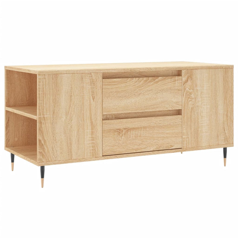vidaXL sonoma tölgy színű szerelt fa dohányzóasztal 102 x 44,5 x 50 cm