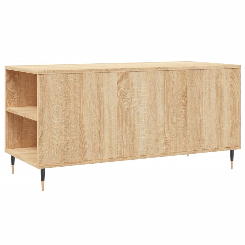 vidaXL sonoma tölgy színű szerelt fa dohányzóasztal 102 x 44,5 x 50 cm