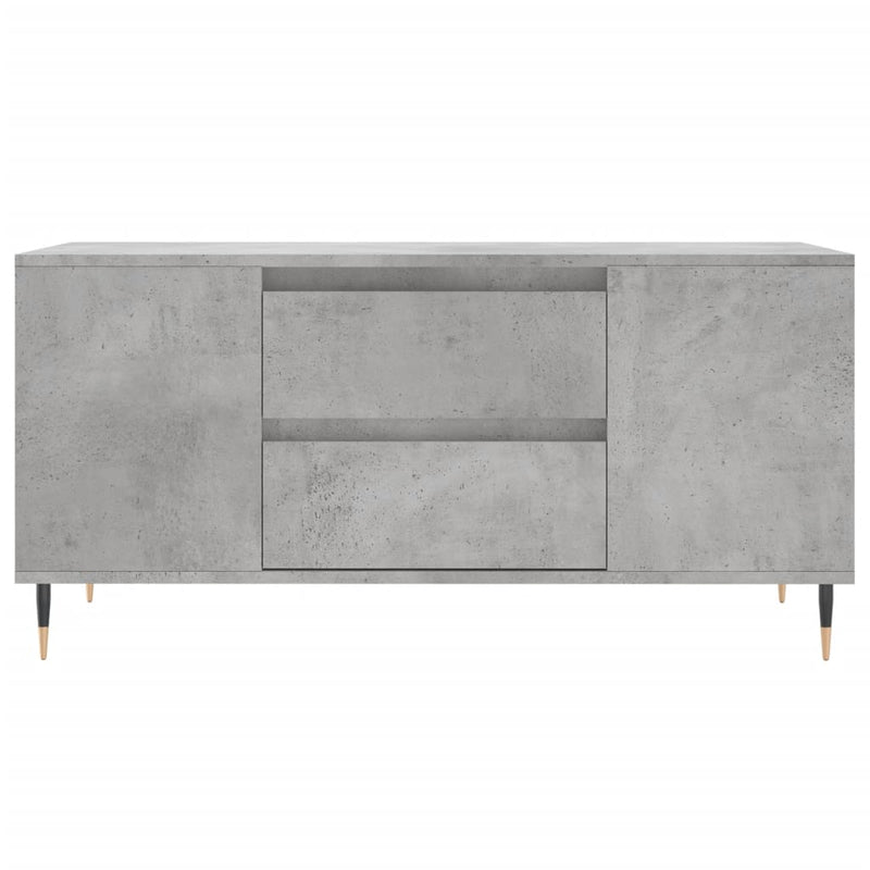 vidaXL betonszürke szerelt fa dohányzóasztal 102x44,5x50 cm