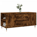 vidaXL füstös tölgy színű szerelt fa dohányzóasztal 102x44,5x50 cm