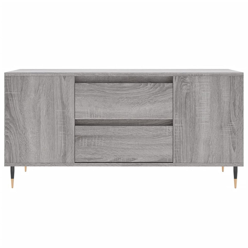 vidaXL szürke sonoma színű szerelt fa dohányzóasztal 102x44,5x50 cm