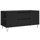 vidaXL fekete szerelt fa dohányzóasztal 102x44,5x50 cm