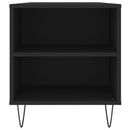 vidaXL fekete szerelt fa dohányzóasztal 102x44,5x50 cm
