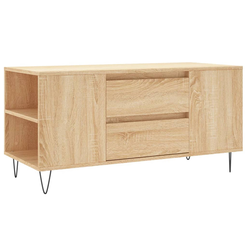 vidaXL sonoma tölgy színű szerelt fa dohányzóasztal 102 x 44,5 x 50 cm