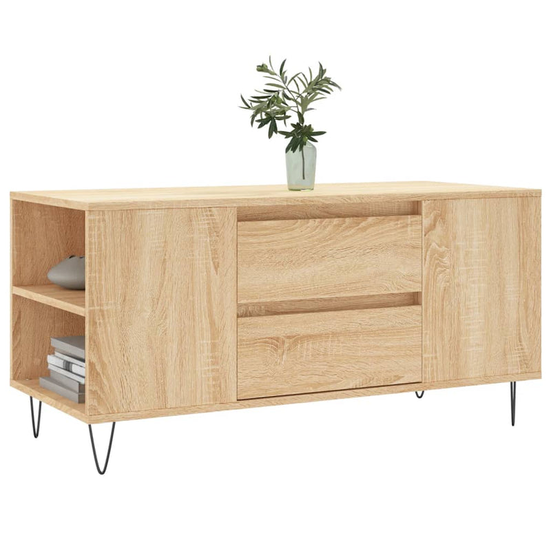 vidaXL sonoma tölgy színű szerelt fa dohányzóasztal 102 x 44,5 x 50 cm