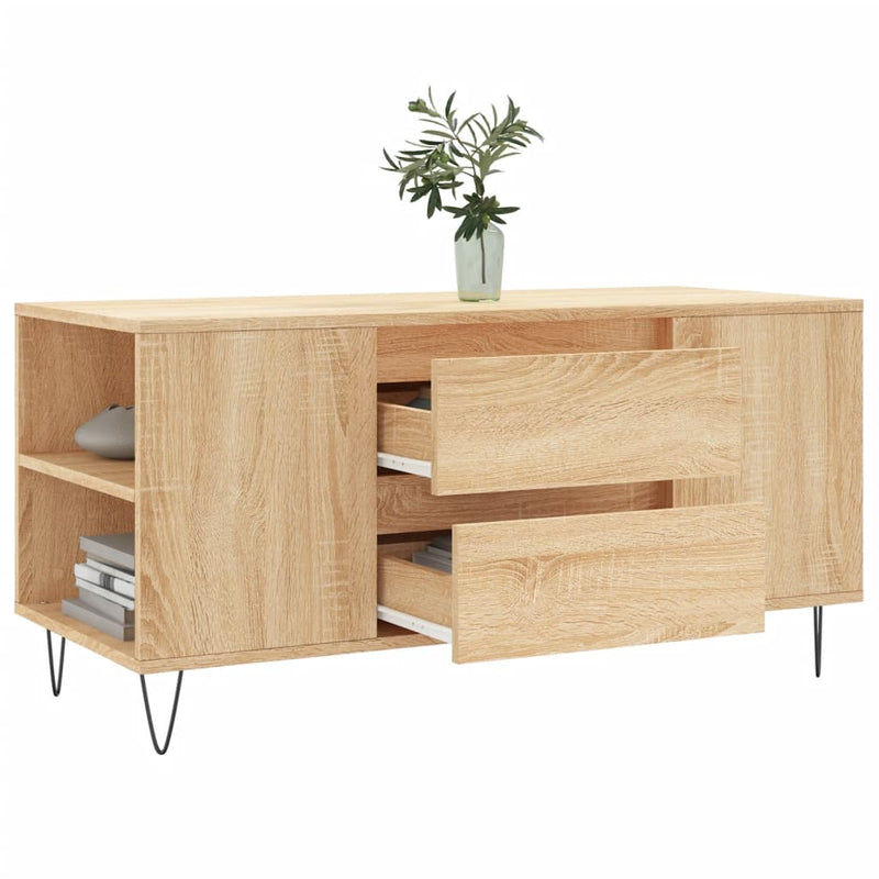 vidaXL sonoma tölgy színű szerelt fa dohányzóasztal 102 x 44,5 x 50 cm