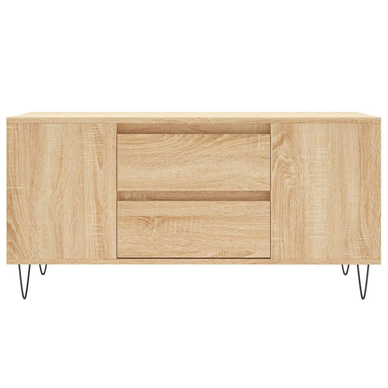 vidaXL sonoma tölgy színű szerelt fa dohányzóasztal 102 x 44,5 x 50 cm