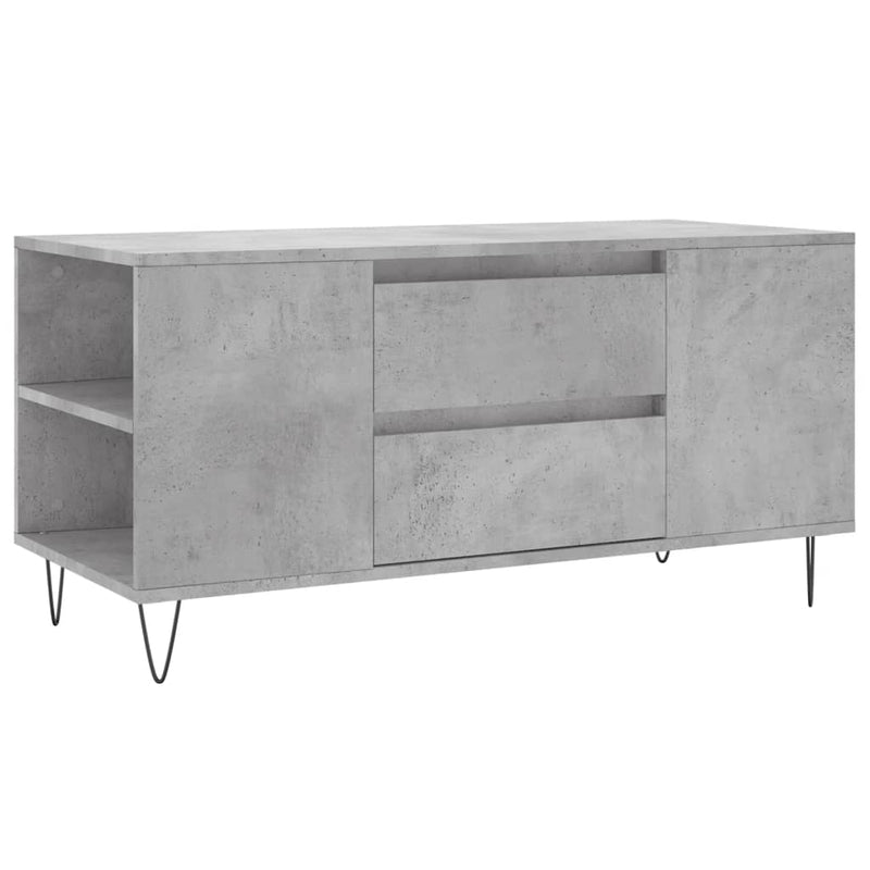 vidaXL betonszürke szerelt fa dohányzóasztal 102x44,5x50 cm