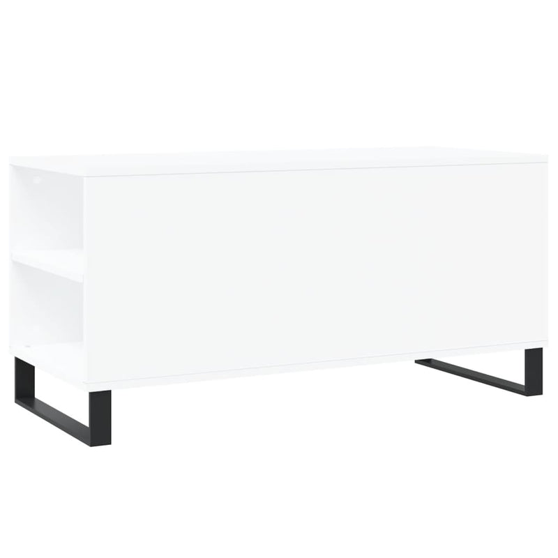 vidaXL fehér szerelt fa dohányzóasztal 102x44,5x50 cm