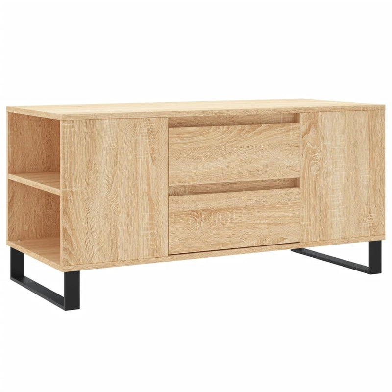 vidaXL sonoma tölgy színű szerelt fa dohányzóasztal 102 x 44,5 x 50 cm