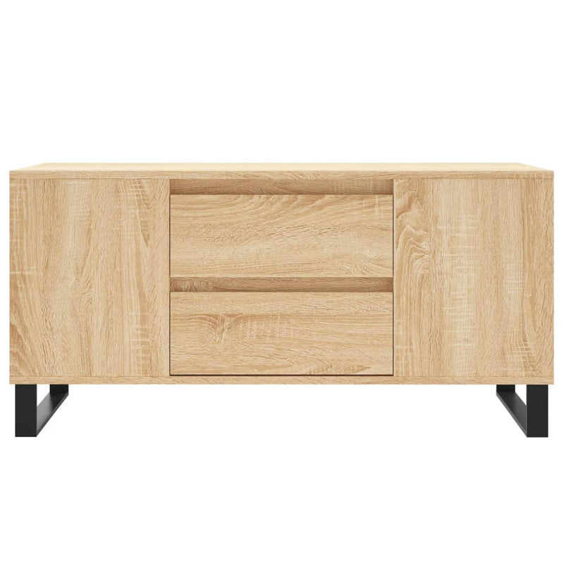 vidaXL sonoma tölgy színű szerelt fa dohányzóasztal 102 x 44,5 x 50 cm