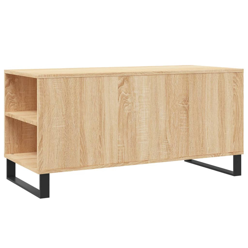 vidaXL sonoma tölgy színű szerelt fa dohányzóasztal 102 x 44,5 x 50 cm