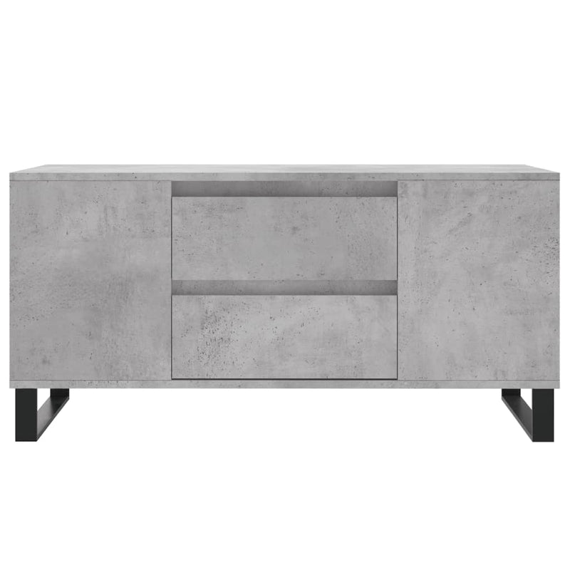 vidaXL betonszürke szerelt fa dohányzóasztal 102x44,5x50 cm
