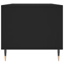 vidaXL fekete szerelt fa dohányzóasztal 90 x 49 x 45 cm