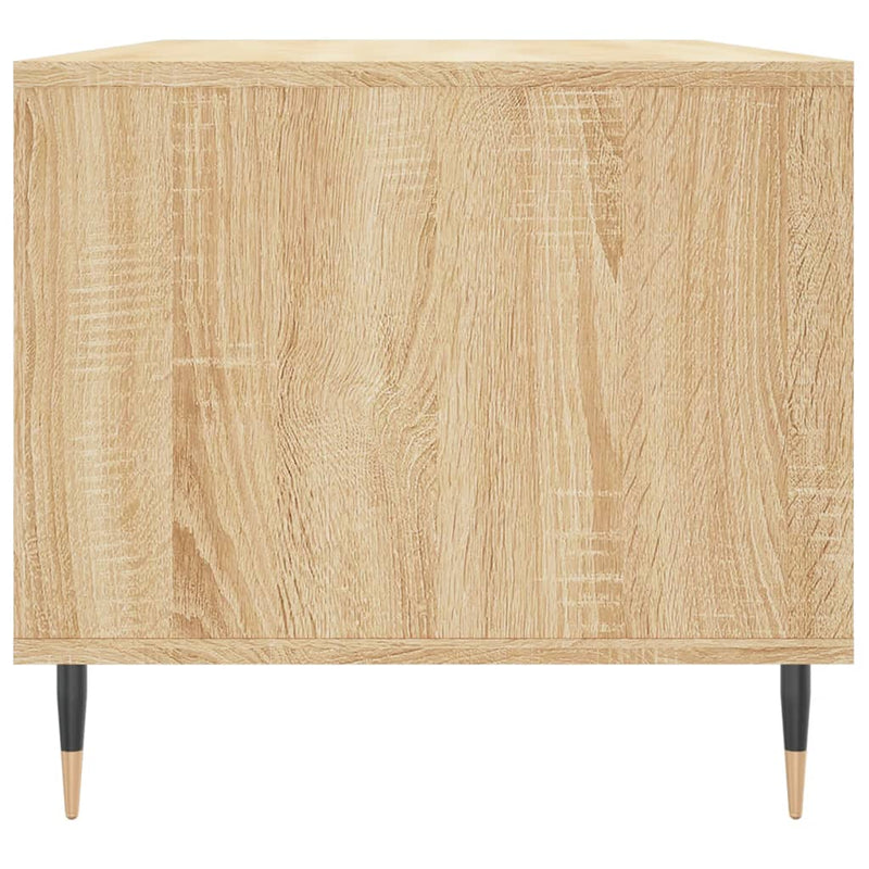 vidaXL sonoma tölgy színű szerelt fa dohányzóasztal 90x49x45 cm