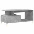 vidaXL betonszürke szerelt fa dohányzóasztal 90x49x45 cm