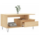 vidaXL sonoma tölgy színű szerelt fa dohányzóasztal 90x49x45 cm