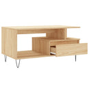 vidaXL sonoma tölgy színű szerelt fa dohányzóasztal 90x49x45 cm
