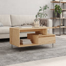 vidaXL sonoma tölgy színű szerelt fa dohányzóasztal 90x49x45 cm