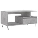 vidaXL betonszürke szerelt fa dohányzóasztal 90x49x45 cm